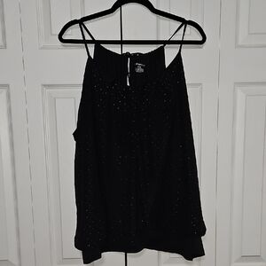 ONE DAY SALE! Lane Bryant Black Camisole with Subtle Black Sparkle